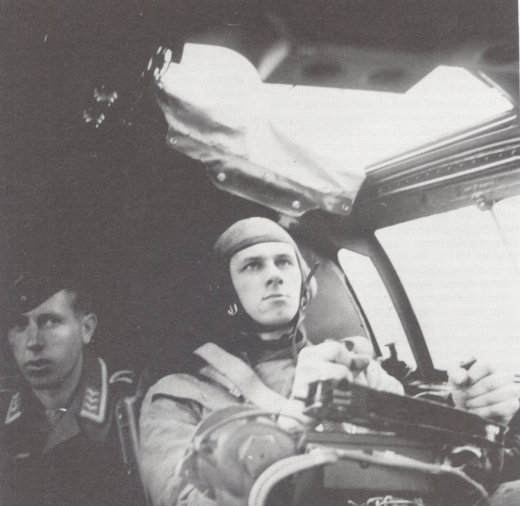 2 Glier at the controls of He 111